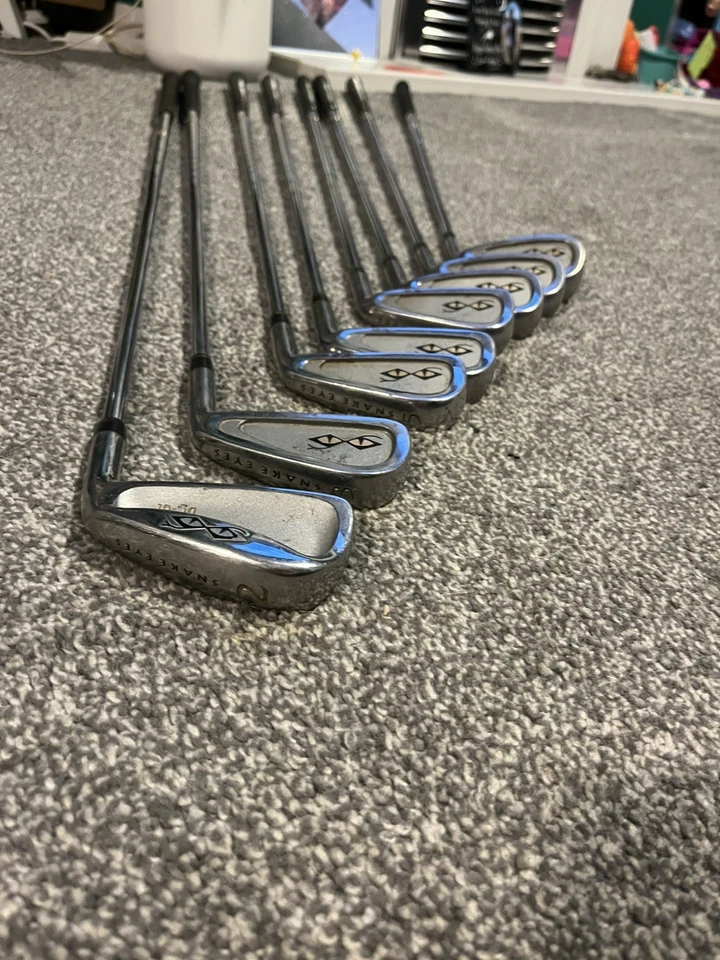 Set Of 8 x Snake Eyes TC-01 Irons Regular Steel Shafts Snake Eyes please read  - Image 3 of 4