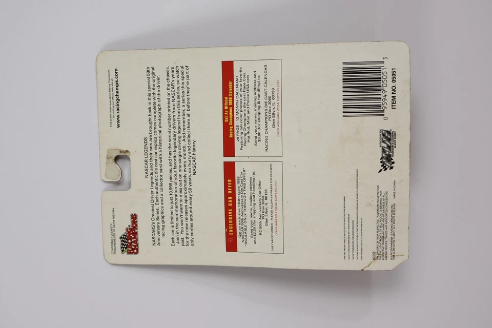 VTG 1998 Racing Champions NASCAR Legends Tiny Lund #16 1:64 Diecast Car - Image 4 of 4