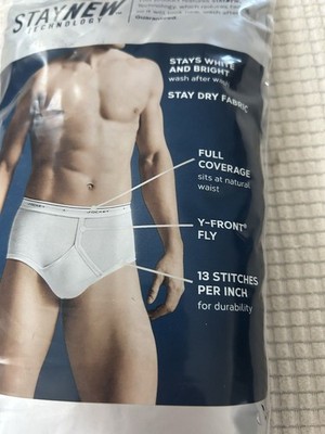 Jockey Classic Full Rise Classic Brief 3 Pack  Size 36 Black Stay Cool Tech New