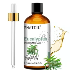 100ML Pure Eucalyptus Essential Oils(3.38 oz) -for Diffuser,Humidifier, Skin