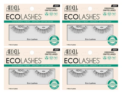 4 Pairs of ARDELL EcoLashes 454 Tapered Tips Sustainable Fibers False Eyelashes - Image 1 of 2