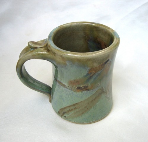 Vintage Homestead Studio Pottery Mug with Drippy Glaze ~ Signed - Picture 6 of 10