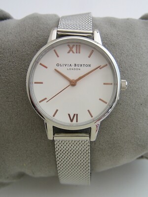 OLIVIA BURTON DAMEN UHR OB042 EDELSTAHL MILANESE MESH ARMBAND ORIGINAL