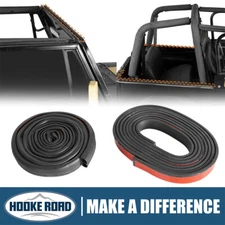 Hooke Road Hardtop Rubber Seal Kit Weatherstrip for Jeep Wrangler YJ 1987-1995