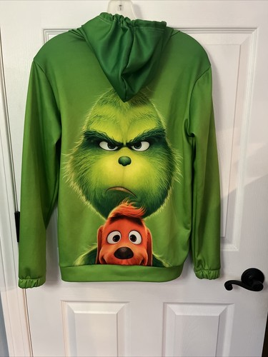 3D Green Grinch Hoodie Men's And Women's Children's Sweatshirt Hip Hop Hoodie - Picture 9 of 12