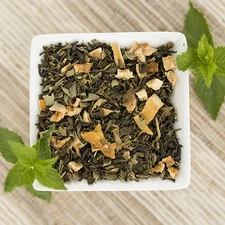 Mango Mojito Organic Green Tea Blend, Choose loose leaf, tea bags or sample size