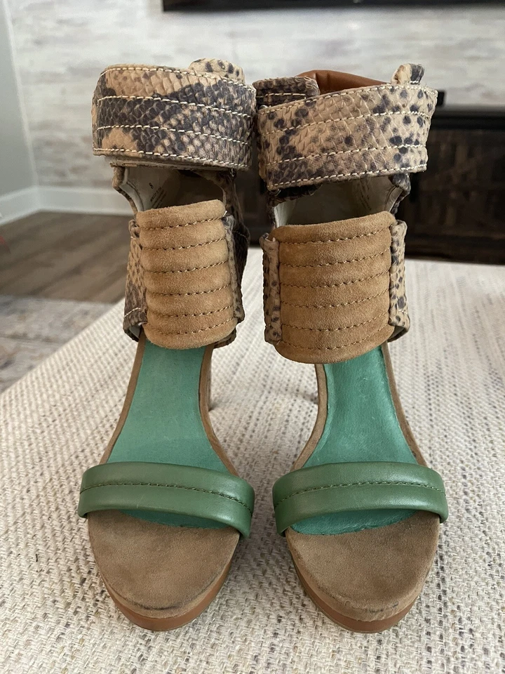 MIA Edición Limitada Rocco Verde Lagarto Tacón Alto Mujer Talla 8 Foto 2 de 4