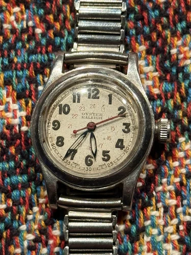 Vintage Rolex Oyster Raleigh WW2 Military Watch