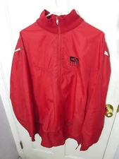 VTG Ripon Jacket Mens Sz XL Mesh Lined Button Varsity Hockey Easton Warm Up 90s