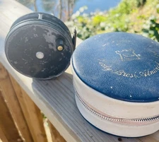 Hardy 3 3/8 Inch Perfect RHW Trout Fly Reel with Hardy Case & Silk Fly Line