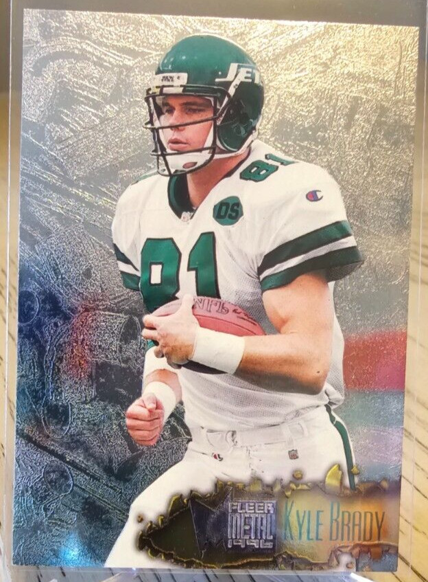 1996 Fleer Metal Kyle Brady #84 New York Jets