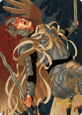 Gold Stamp Art Series AURELIA, THE LAW ABOVE mtg Murders at Karlov Manor