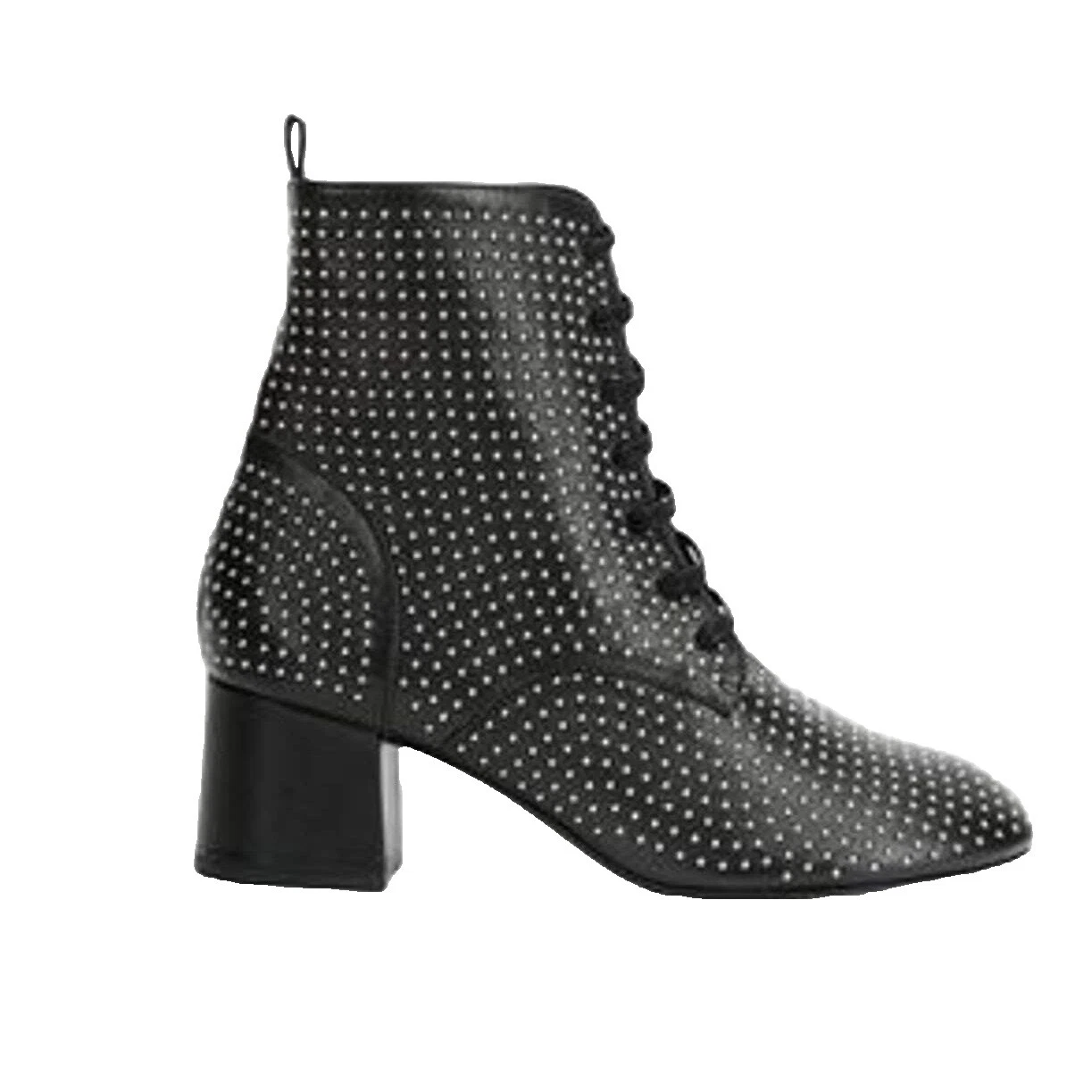Biker Boots Black Studded for Women