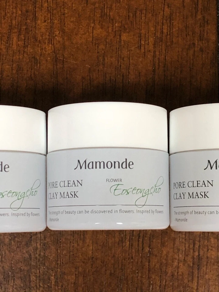 3 X Mamonde Pore Clean Clay Mask 0.84 oz 25ml Each Travel Mini Size ~ New!! ❤️ - Image 2 of 3