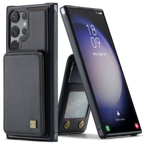 For Samsung Galaxy S23 Ultra S22 S21 Plus RFID Blocking Leather Wallet Card Case - Picture 5 of 79