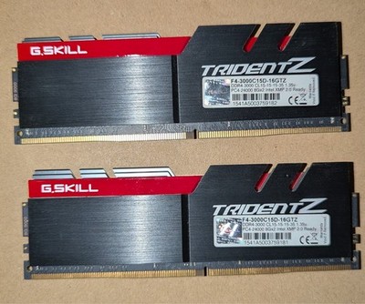 DDR4 3000MT 16GB(8X2) CL 15 G-SKILL TRIDENT Matched pair