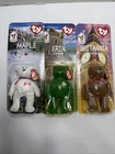 Lot Of 3 Vintage TY McDonalds Beanie Baby Erin Maple Britannia the Bear  1999