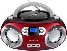 Portable CD Boombox with Bluetooth Radio