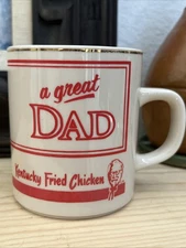 Vintage Kentucky Fried Chicken “A Great Dad” KFC Coffee Mug Kun Lun
