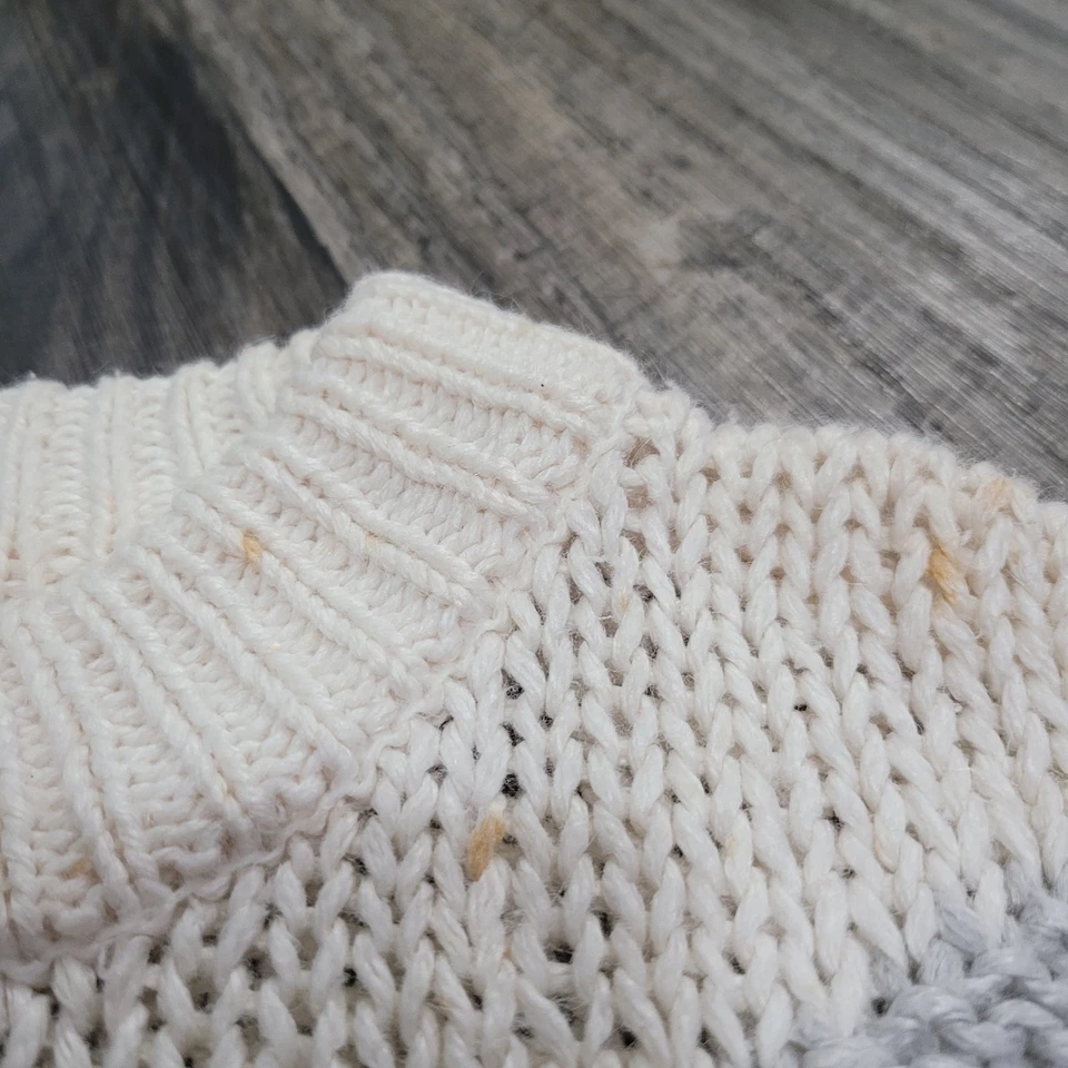 Suéter Vintage Lauren Brooke Rosa Azul Tejido a Mano Kawaii Lindos Pasteles 40/20W Foto 2 de 4