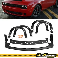 Fit 15-23 Dodge Challenger Fender Flare & Front Lip Hellcat to Demon Conversion