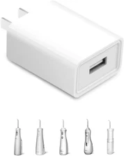 Water Pick USB Charger for Waterpik WP-580 WP-582 ION, Nicwell, Oralfree, COSLUS