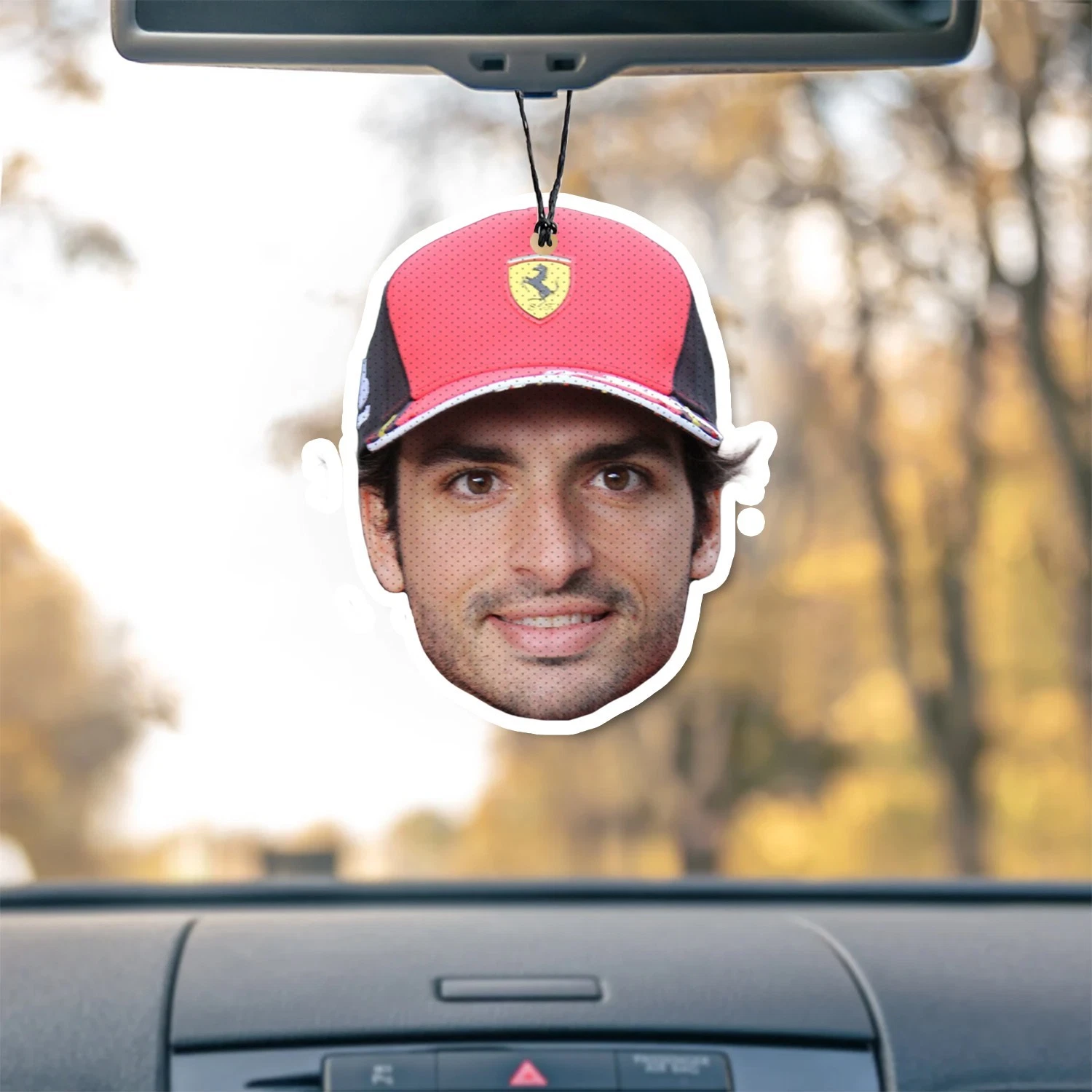 Carlos Sainz Jr. Unscented Hanging Car Air Freshener Freshie