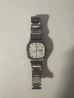 RARE VINTAGE SEIKO 5933-5030 White Dial Day Date Quartz Men's Watch 33mm