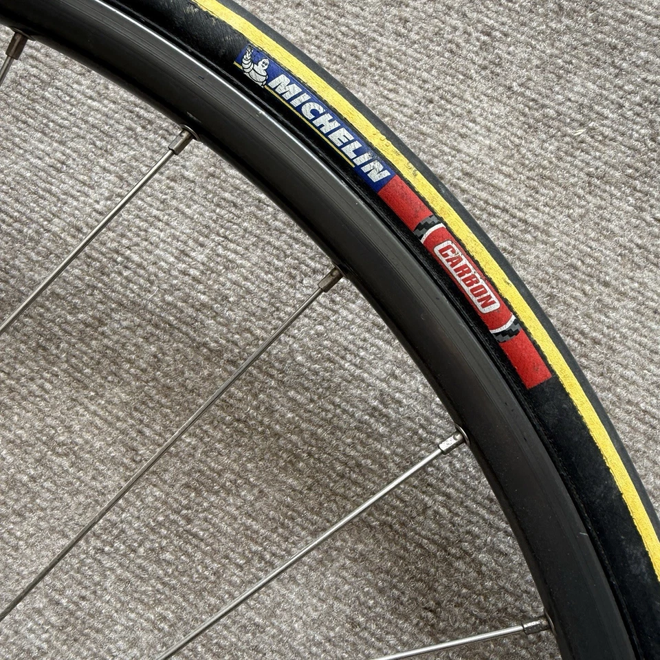 Neumático de carretera Shimano 600 tricolor HB-6400 32 radios buje delantero Mavic Open 4 CD 700c Foto 3 de 4
