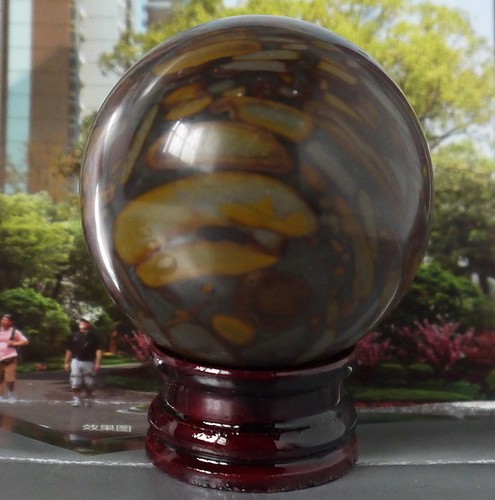 Asian-Quartz-Green-Bamboo-Snake-Jade-Crystal-Healing-Ball-Sphere-50MM-Stand-1pcs