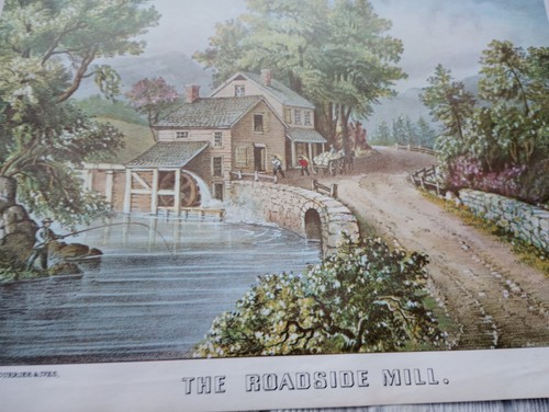 Lot of 5 CURRIER & IVES' Lithos USA Mill Wilderness Blacksmith Homestead - Picture 5 of 20