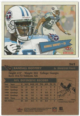 RANDALL GODFREY  - LB - 2001 Fleer / Skybox Fleer Tradition Glossy  #262  (252a)