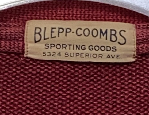 Vtg Blepp-Coombs Sporting Goods Letter “Y” Sweater Red Walter Gurski 1950’s - Picture 3 of 7