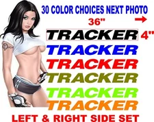 TRACKER BOAT DECALS DECAL HULL 30 COLOR CHOICES message for other options