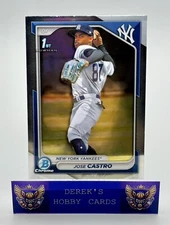 2024 Bowman Chrome - Jose Castro 1st Bowman #BCP175 - New York Yankees