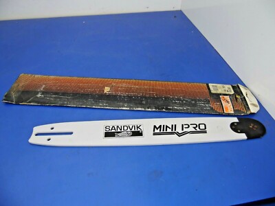 Sandvik 16PKU50MSR,370''/.050''/1.3mm/57DL,16'' Chainsaw Chain Bar,NEW