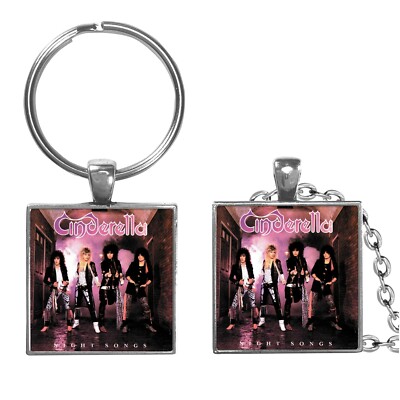 Cinderella Night Songs Album Cover Image Keychain or Necklace Jewelry Rock Band