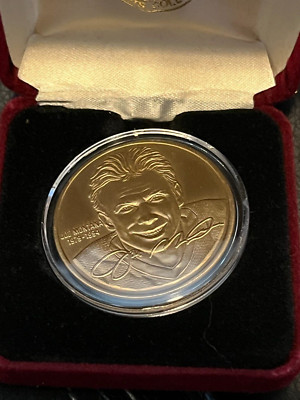 The Highland Mint Joe Montana Bronze Coin Medallion 49ERS COA