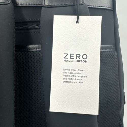 Zero Halliburton Journal Collection Nylon Small Backpack Graphite Black NWT - Picture 4 of 8