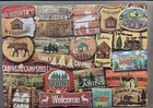 Ceaco 1000 Piece Jigsaw Puzzle Rustic Lodge Series Park Cabin Camping Signs — photo 1