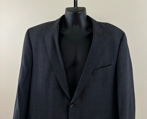 PETER MILLAR Mens 44S Gray Blue Plaid 100% Wool 2 Button Sportcoat Jacket Blazer - Picture 3 of 12