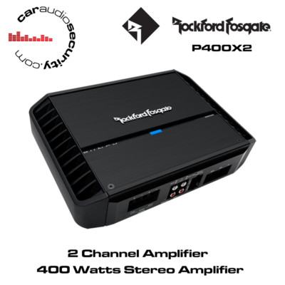 Rockford Fosgate Punch P400X2 400Watt 2-Channel Amplifier Speaker
