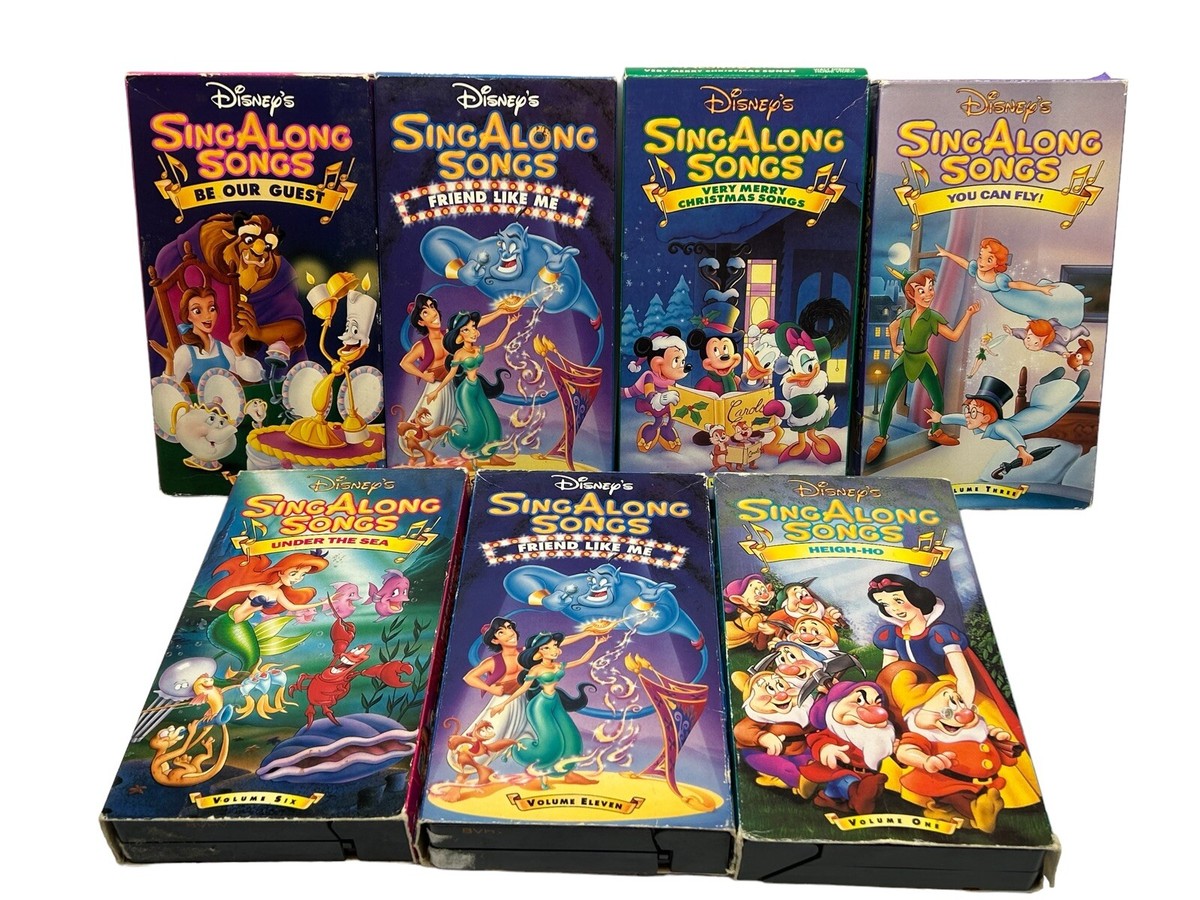Disney Sing Along Songs VHS Tapes Christmas Heigh-Ho Snow