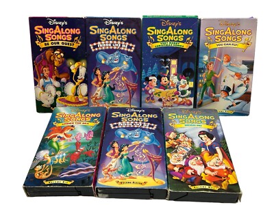 Disney Sing Along Songs VHS Tapes Christmas Heigh-Ho Snow White