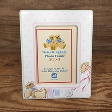 Baby Things by Dakin Vintage 80s Ceramic Daisy Kingdom 3.5 x 5 inch Photo Frame