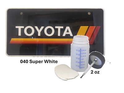Touch Up Paint Kit /w Brush 2 OZ - 040 SUPER WHITE TOYOTA