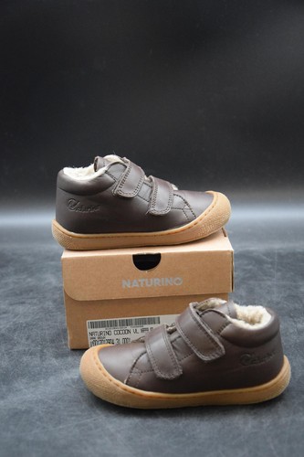 Naturino Lauflernschuhe Nappaleder Wollfutter dunkelbraun Gr. 24 Neu Rechnung
