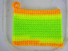 Handmade crocheted potholder