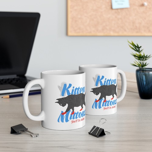 It's Always Sunny in Philadelphia Kitten Mittons 11oz Coffee Tea White Mug - Picture 3 of 3