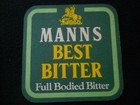 4 Vintage MANNS Beer Bar Coaster Lot / Bar / Man Cave — photo 6
